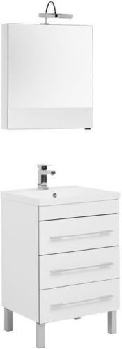 картинка Комплект мебели для ванной Aquanet Верона 58 белый (напольный 3 ящика) от магазина Сантехстрой