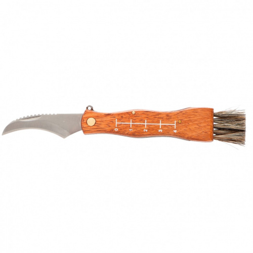 картинка Нож грибника складной, 145 мм, деревянная рукоятка, Palisad от магазина Сантехстрой