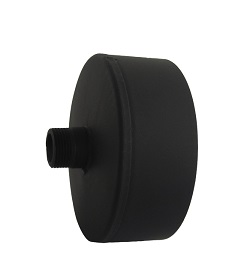 картинка Заглушка с конденсатоотводом LAVA (черный) Д120 от магазина Сантехстрой
