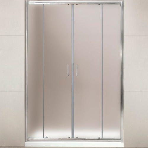 картинка Душевая дверь BelBagno Uno 170 UNO-195-BF-2-170-P-Cr профиль Хром стекло рифленое от магазина Сантехстрой