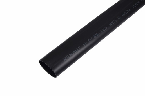 картинка Трубка термоусаживаемая СТТК (3-4:1) среднестенная клеевая 55,0/16,0мм,  черная,  упаковка 2 шт.  по 1м REXANT от магазина Сантехстрой