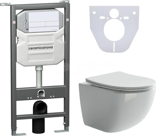 картинка Комплект Ceramica Nova cn3009_1002w_1000 Белый от магазина Сантехстрой