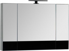 картинка Зеркальный шкаф Aquanet 00175386 Черный от магазина Сантехстрой