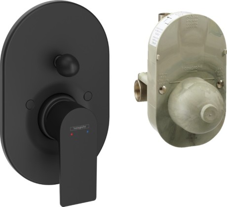 изображение смеситель для ванны hansgrohe 72458670 черный
