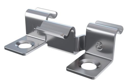 картинка HILST Клипса HILST Premium 3D (металл), 8мм (упак. 100шт) от магазина Сантехстрой