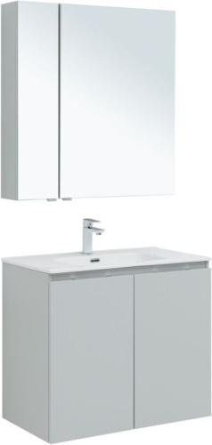 картинка Мебель для ванной Aquanet Алвита New 80 2 дверцы, серый от магазина Сантехстрой