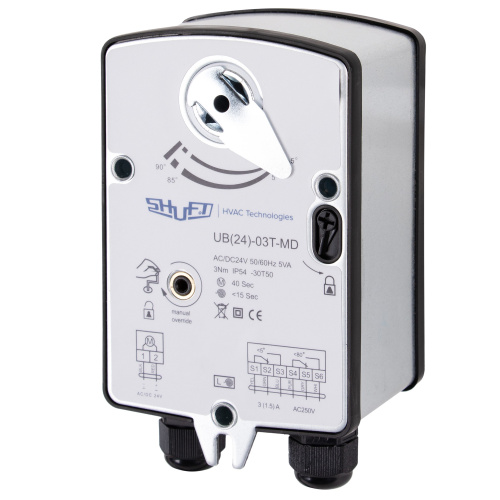 картинка Электропривод с возвратной пружиной SHUFT UB(24)-03T-MD от магазина Сантехстрой