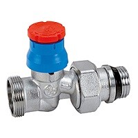 картинка Клапан, R412TG, прямой, 1/2" x 16, НН, хромированный, отвод с герметичной прокладкой от магазина Сантехстрой