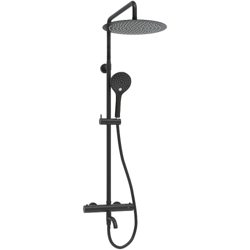 картинка Душевая система WasserKRAFT A288.160.078.BM Thermo с термостатом Черная матовая от магазина Сантехстрой