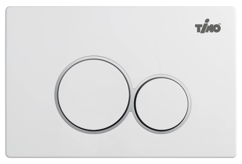 картинка Кнопка смыва TIMO KULO 250x165 white (FP-001W) от магазина Сантехстрой