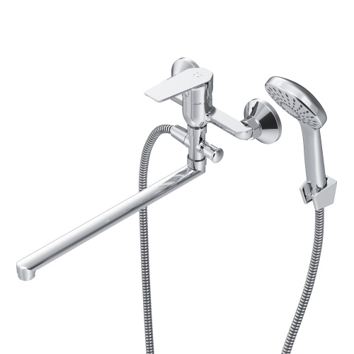 изображение f90a90100 gem, смеситель д/ванны/душа, излив 325 мм, душевой набор, хром, шт