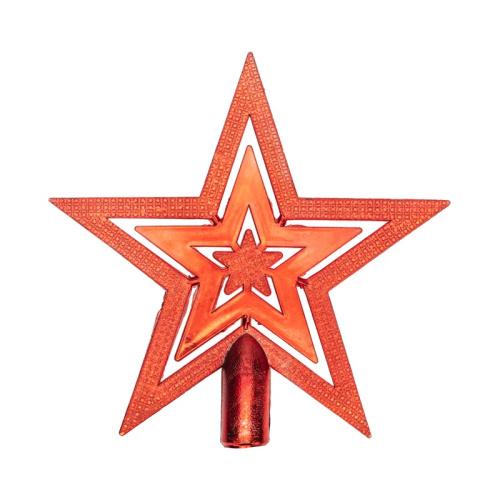 картинка Верхушка на елку Звезда 20см,  цвет красный NEON-NIGHT от магазина Сантехстрой