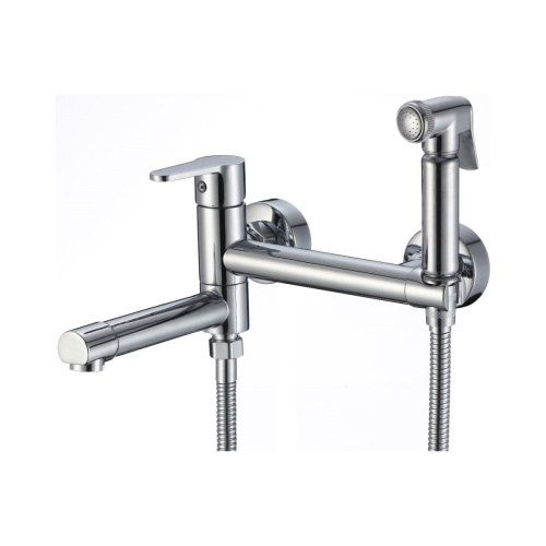 картинка Гигиенический душ со смесителем и изливом D-Lin D181202, хром от магазина Сантехстрой