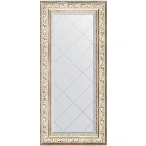 картинка Зеркало Evoform Exclusive-G 130х60 BY 4082 с гравировкой в багетной раме - Виньетка серебро 109 мм от магазина Сантехстрой