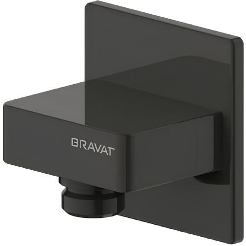 картинка Шланговое подключение Bravat P7429BW-1 Черное от магазина Сантехстрой
