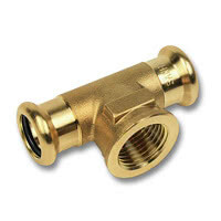 картинка Тройник 22x1/2"x22 ВПр-ВР-ВПр бронза, 8130g от магазина Сантехстрой