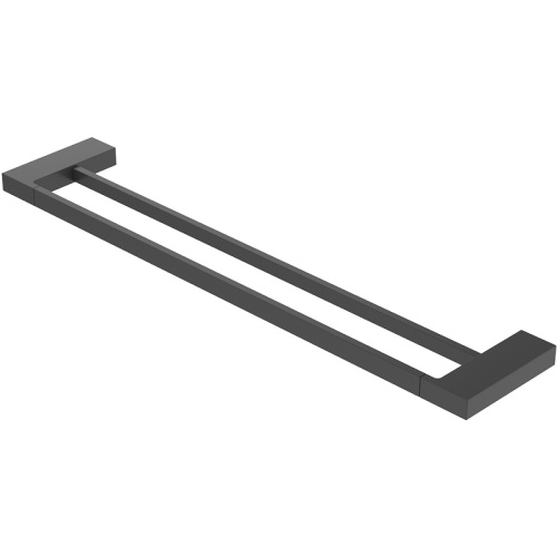 картинка Полотенцедержатель Cezares Slider SLIDER-THD-60-NOP двойной Черный матовый от магазина Сантехстрой