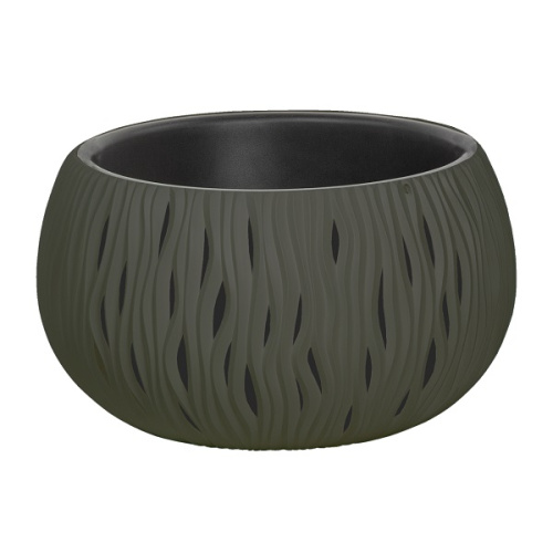 картинка Кашпо для цветов Prosperplast Sandy Bowl 9л, серый от магазина Сантехстрой