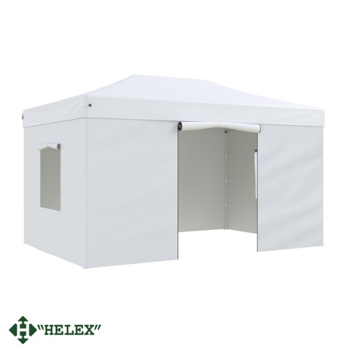 картинка Тент-шатер быстросборный Helex 4335 3x4,5х3м полиэстер белый от магазина Сантехстрой