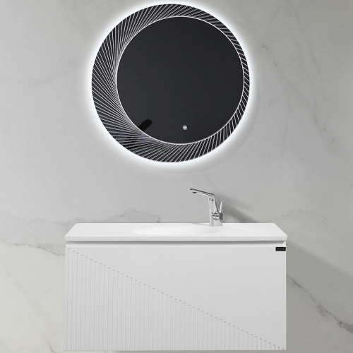 картинка Комплект мебели для ванной Black&White Universe U918.900-2 90 9189002 подвесной Glossy White от магазина Сантехстрой