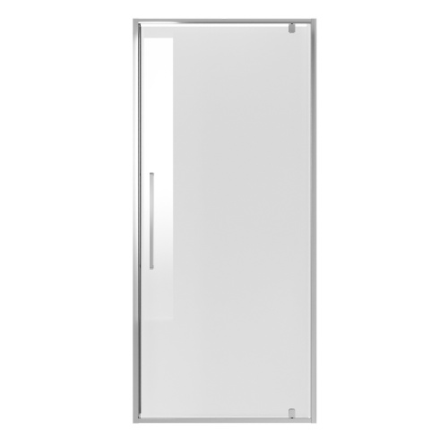 картинка Дверь в нишу NG-66-10A (100*195) хром, стекло прозрачное, 1 место от магазина Сантехстрой