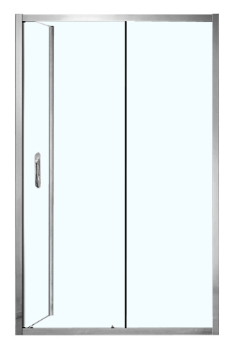 картинка Душевое ограждение AZARIO 1200х800х2000, БЕЗ ПОДДОНА, прозрачное стекло 6 мм, открывание направо, цвет профиля серебро (AZ-ND1131 R 1200) от магазина Сантехстрой
