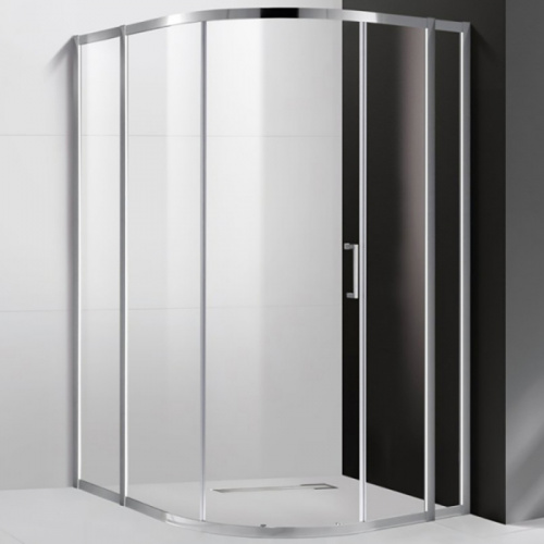 картинка Душевой уголок Cezares Molveno RH-11 130х120 MOLVENO-RH-11-130/120-C-Cr-IV профиль Хром стекло прозрачное от магазина Сантехстрой