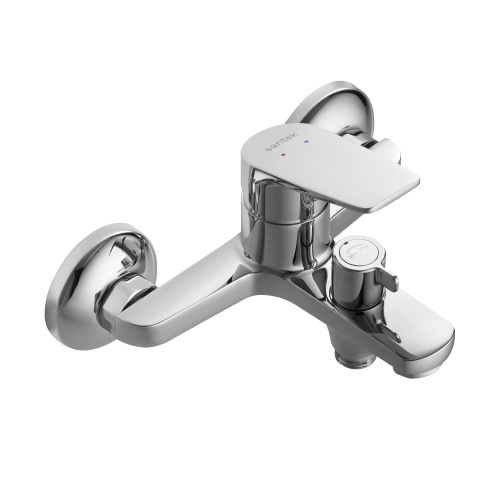 изображение смеситель для ванны santek кант с ручным душем, керамический картридж, хром (wh5a10002c001)