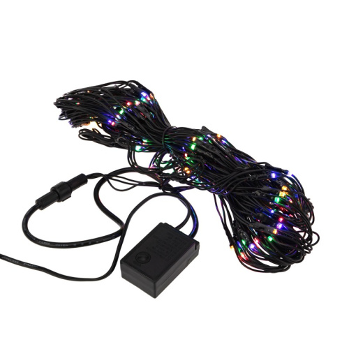 картинка Гирлянда Сеть 1х1,5м,  черный ПВХ,  160 LED Мультиколор от магазина Сантехстрой