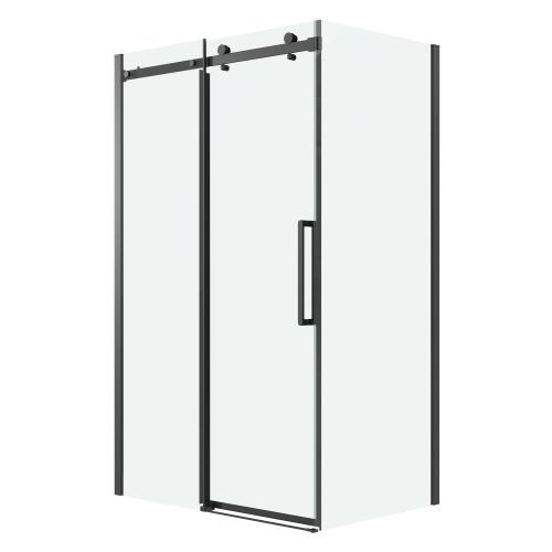 картинка Душ.ограждение 120.K33.04.1380.21.00 Classic (130*80*195) черный матовый, стекло прозрачное, 2 места от магазина Сантехстрой