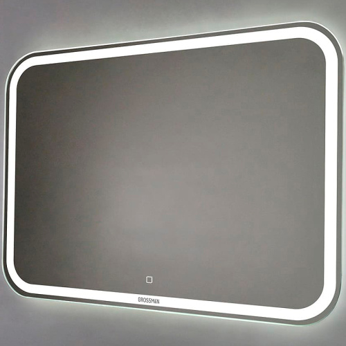 картинка Зеркало Grossman Comfort 90 690680 с подсветкой с сенсорным выключателем от магазина Сантехстрой