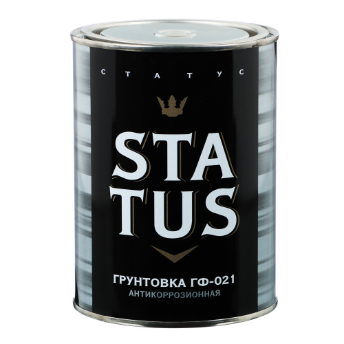 картинка STATUS Грунт ГФ-021 Серый 0,8кг (для металл.,дерев.,бетонных, и др. поверхностей) от магазина Сантехстрой