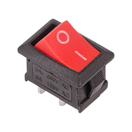 картинка Выключатель клавишный 250V 6А (2с) ON-OFF красный Mini (RWB-201, SC-768) REXANT от магазина Сантехстрой