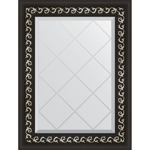 картинка Зеркало Evoform Exclusive-G 72х55 BY 4010 с гравировкой в багетной раме - Черный ардеко 81 мм от магазина Сантехстрой