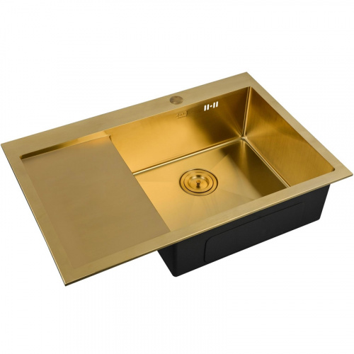 картинка Кухонная мойка ZorG PVD Bronze SZR-7851-R BRONZE Бронза от магазина Сантехстрой