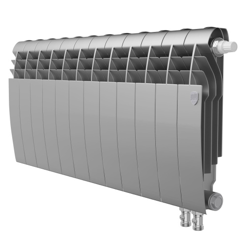 картинка Радиатор Royal Thermo BiLiner 350 /Silver Satin VR - 12 секц. от магазина Сантехстрой