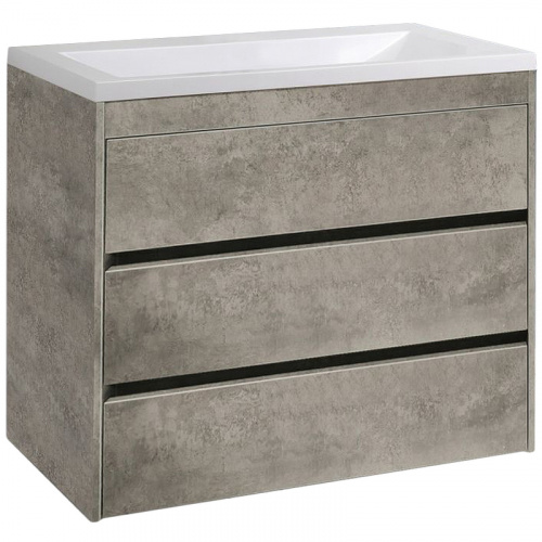 картинка Тумба под раковину Art&Max family-1000-3c-pia-cv Серая от магазина Сантехстрой