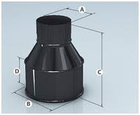 картинка Оголовок-переход, эмалированый, (без зонта) Д 0,8/0,8 d 150/210 Агни от магазина Сантехстрой