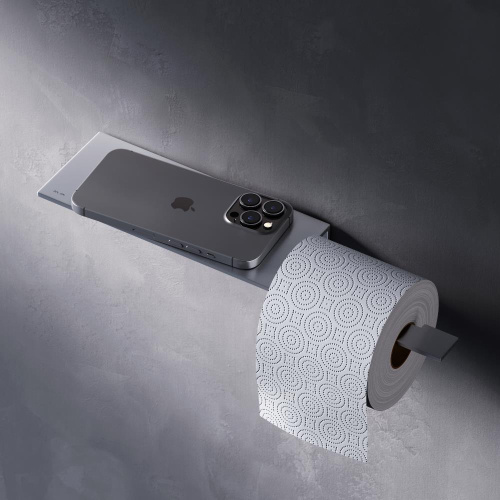картинка A7454300 Sense L Держатель для туалетной бумаги с полкой от магазина Сантехстрой