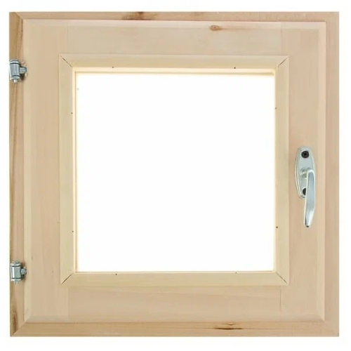 картинка Окно для бани 40х50 с ручкой (стеклопакет,липа) (М) от магазина Сантехстрой