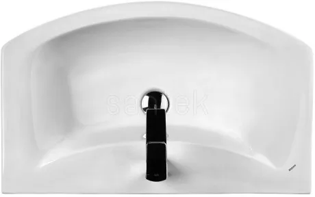 картинка Тумба с раковиной белый глянец/дуб сомерсет 71,5 см Акватон Бекка 1A2087K1BAC20 от магазина Сантехстрой