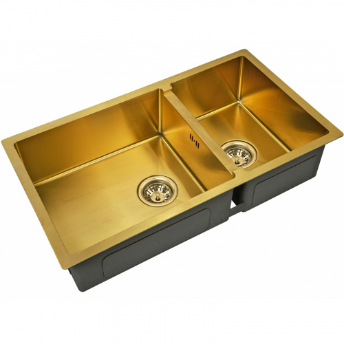 картинка Кухонная мойка ZorG PVD Bronze SZR-78-2-44 BRONZE Бронза от магазина Сантехстрой