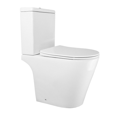 картинка Унитаз-компакт Azario Flin 365х590х790 напольный, безободковый с быстросъемным сиденьем микролифт (AZ-1363C) от магазина Сантехстрой