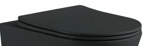 картинка AQ0105-MB Крышка-сиденье черное матовое для ЕВРОПА/ ВЕГАAQ1901/ AQ1902/ AQ1905/ AQ1906 от магазина Сантехстрой