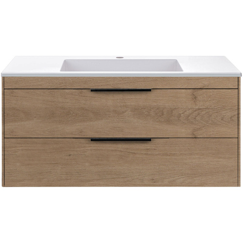 картинка Тумба под раковину Vincea Chiara 2D 100 VMC-2C2100NO подвесная N.Oak от магазина Сантехстрой