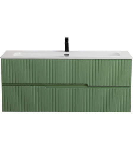 картинка Тумба под раковину Cezares Duet-N 120 DUET-N-1200-2C-SO-PS-P подвесная Фисташковый Софт от магазина Сантехстрой