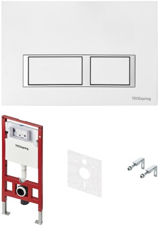 картинка Монтажный элемент для подвесного унитаза + смывная клавиша Tece TECEspring V K955203 от магазина Сантехстрой