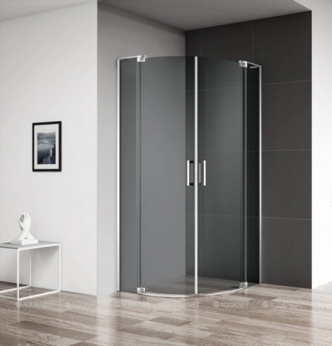 картинка Душевой уголок Cezares Slider 100х100 R-2-90/100-GRIGIO-Cr от магазина Сантехстрой