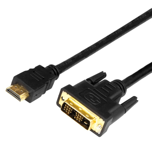 картинка Шнур HDMI - DVI-D,  2м, gold,  с фильтрами REXANT от магазина Сантехстрой