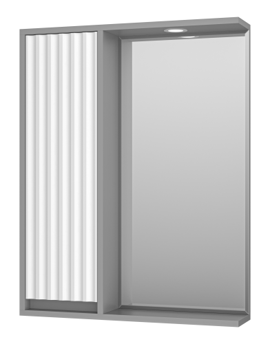 картинка Зеркальный шкаф Brevita левый/Мультицвет 63x80 от магазина Сантехстрой